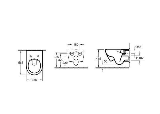 Підвісний унітаз VILLEROY & BOCH SUBWAY 2.0 (5614R001)