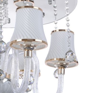Люстра стельова з підсвічуванням LED E14 40W WH (BCL-496S/6)