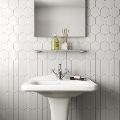 Плитка EQUIPE CERAMICAS 23361 CHEVRON WALL WHITE MATT RIGHT