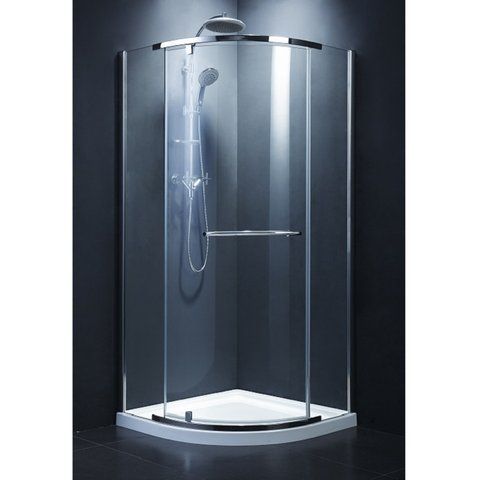 Кабина душевая, 1/4 круга, 100х100, без поддона, стекло прозрачное DEVIT COMFORT FEN1223