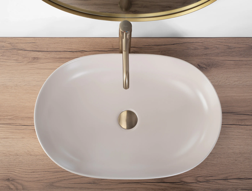 Раковина REA CLEO BEIGE MATT 41х60.5 / бежевая (REA-U9655)
