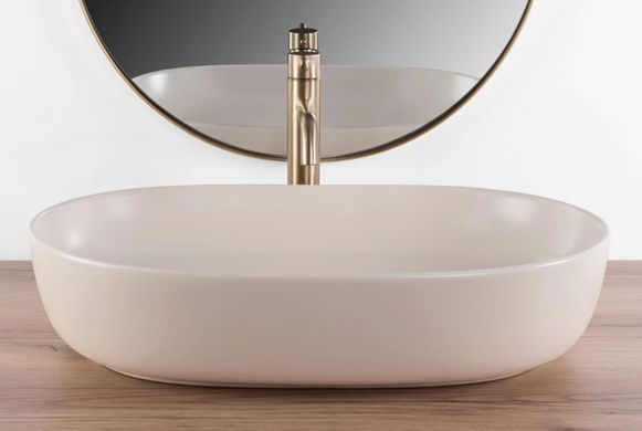 Раковина REA CLEO BEIGE MATT 41х60.5 / бежевая (REA-U9655)