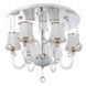 Люстра стельова з підсвічуванням LED E14 40W WH (BCL-496S/6)