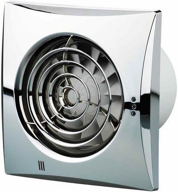 Вентилятор витяжний VENTS КВАЙТ 100 / хром (QUIET100HROM)