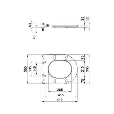 Сиденье для унитаза QTAP ROBIN, SCORPIO / микролифт SLIM (QT99U184UF450MB)