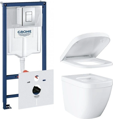 Комплект 5в1: Инсталляция для унитаза GROHE RAPID SL (39206CB0)
