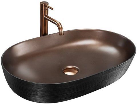 Раковина REA CLEO 41х60.5 / черная / медная (REA-U6383)