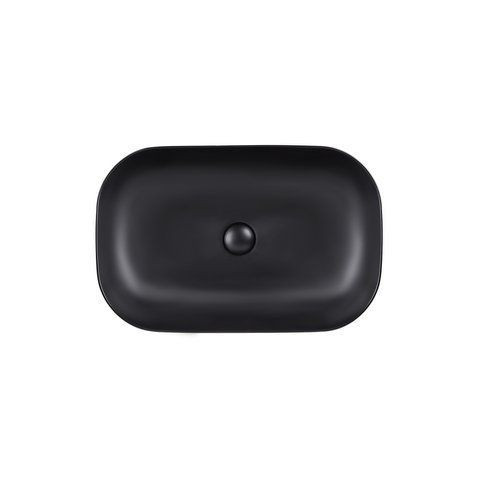 Раковина QTAP ROBIN 39х60 / черная / донный клапан (QT132143PMBMB)