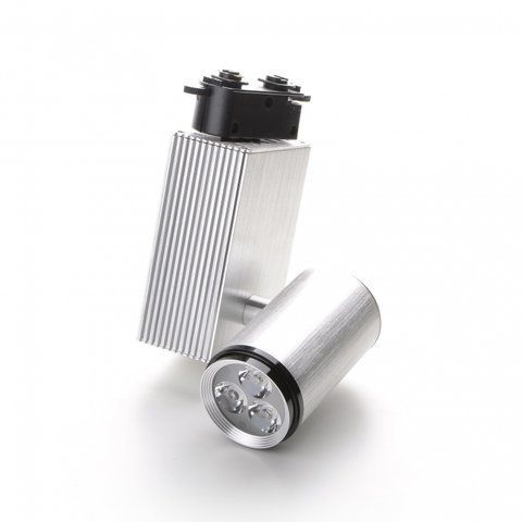 Світильник трековий поворотний LED 205/3X2W NW SILVER