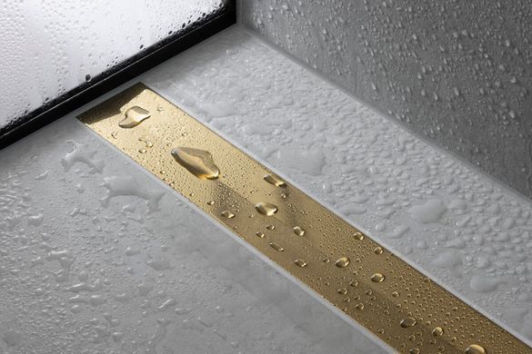 Зовнішня частина зливу HANSGROHE RAINDRAIN FLEX WALL / 800мм / для душу / золото (56051990), 800