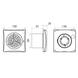 Вентилятор витяжний VENTS КВАЙТ 100 / хром (QUIET100HROM)