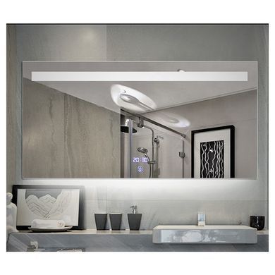 Зеркало DUSEL DE-M3021 75х100 / часами (DUSEL-205)