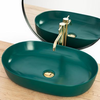 Раковина REA CLEO GREEN MATT 41х60.5 / зеленая (REA-U5636)