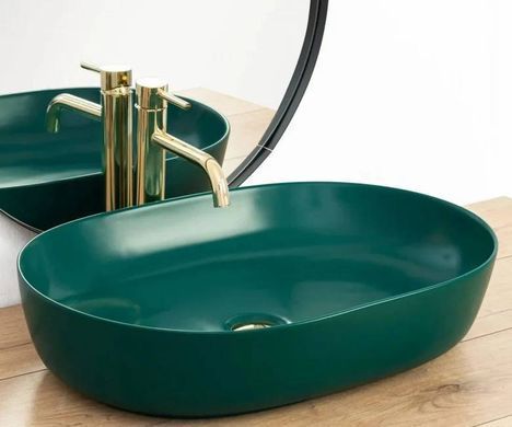 Раковина REA CLEO GREEN MATT 41х60.5 / зеленая (REA-U5636)