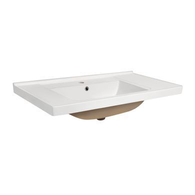Раковина QTAP ALBATROSS Q 50х100 / донный клапан (QT01115100QW)