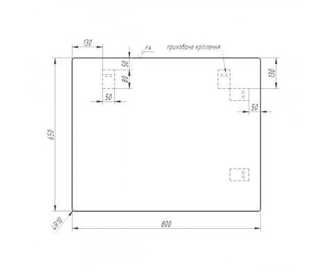 Зеркало SANWERK SIMPLI MINIMA 80х65 (ZS0000345)