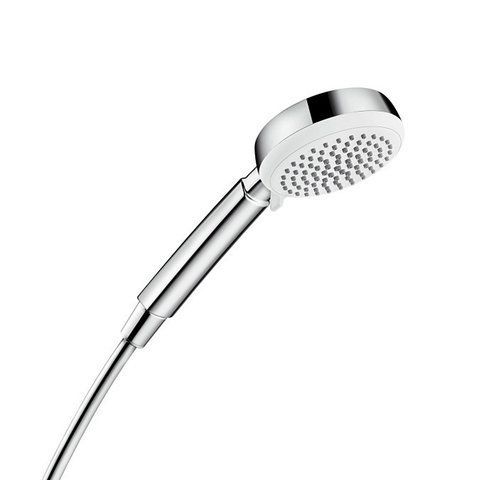 HANSGROHE Ручний душ CROMETTA 100 1JET ECOSMART 9л/хв: білий/хромований (26828400)