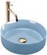 Раковина REA SAMI BLUE SHINY 36х36 / голубая (REA-U6619)
