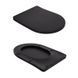 Підлоговий унітаз QTAP ROBIN ULTRA QUIET MATT BLACK + сидіння SOFT CLOSE (QT13226083AMB)