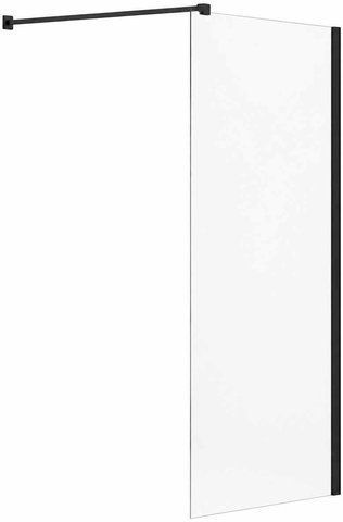 Неподвижная душевая перегородка RAVAK WALK IN WALL AIR-90 / черный + держатель (GW9W70300Z1C)