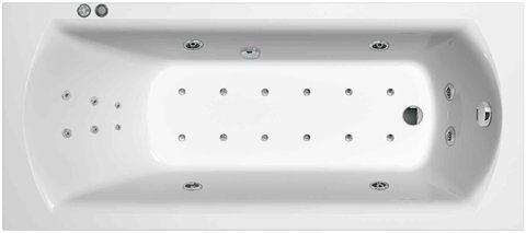 Ванна акриловая гидромассажная RAVAK DOMINO II 150х70 BEAUTY PRO (GMSR1753)
