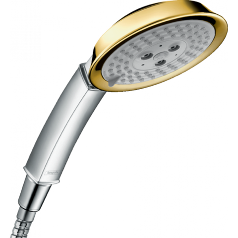 HANSGROHE Ручной душ RAINDANCE CLASSIC 100 3JET CHROME/GOLD OPTIC (28548090)