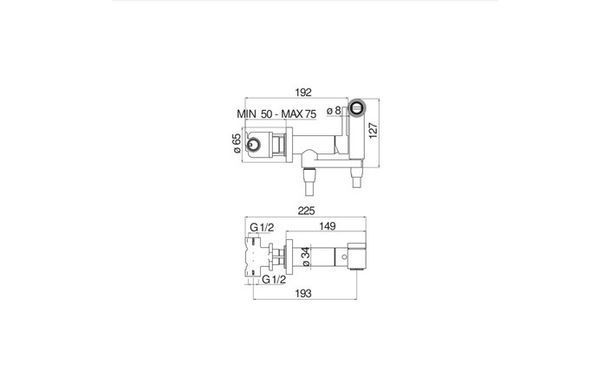 Гигиенический душ SANITARY FITTINGS (AV00600CR), NOBILI