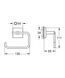 Тримач для туалетного паперу GROHE QUICKFIX START CUBE (40978DC0)