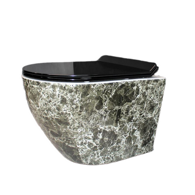 Комплект 4в1: Инсталляция для унитаза GROHE RAPID SL + подвесной унитаз DUSEL LEVITA MARBLE / сиденье SOFT CLOSE (DUSEL-545)