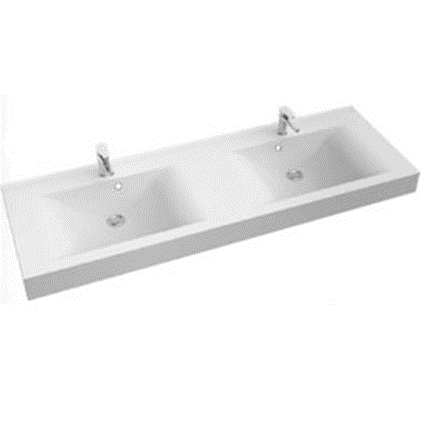Раковина из искусственного камня двойная MARMORIN DORI 50х150 (P_U_545_01_1500)