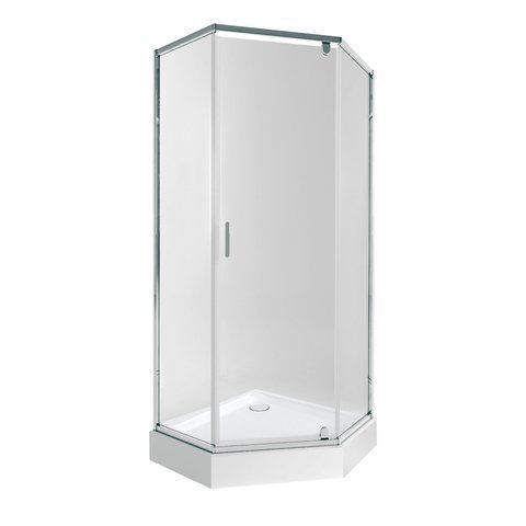 Набор QTAP душевая кабина SCORPIO CRM10995-AC6 CLEAR 2120X900X900 мм + поддон DIAMOND 309912 90X90X12 см с сифоном (SCOCRM10995AC6SET)