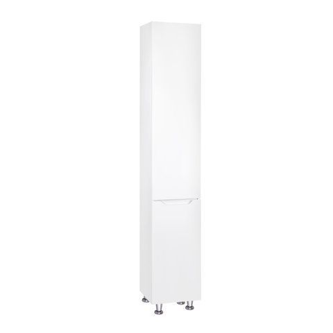 Пенал підлоговий QTAP SCORPIO 350х1900х300 WHITE з кошиком для білизни QT1475PN1901KRW