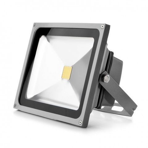 Прожектор уличный LED вологозахищений IP65 HL-12/30W COB сірий