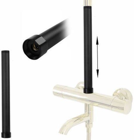 Штанга подовжувальна для душу REA ADAPTER 30 / чорна (REA-K7701)