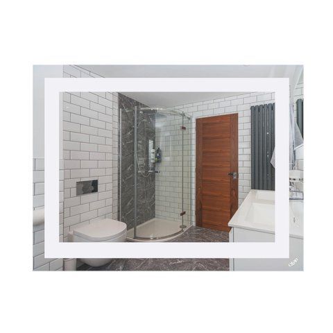 Зеркало QTAP MIDEYA QUADRO 600х800 с LED-подсветкой, REVERSE QT207814187080W, 600х800