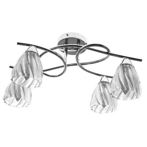 Люстра стельова в спальню E14 40W CH (LK-800C/4)