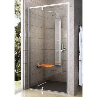 Душові двері RAVAK PIVOT PDOP2 100х190 / профіль білий / скло TRANSPARENT (03GA0100Z1)