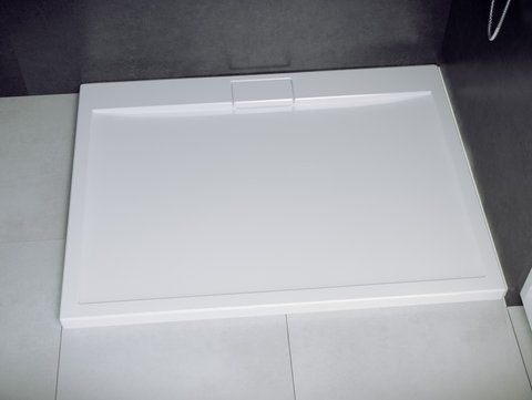 Поддон прямоугольный BESCO AXIM 130X90х4,5 + сифон (#BAX-139-P)