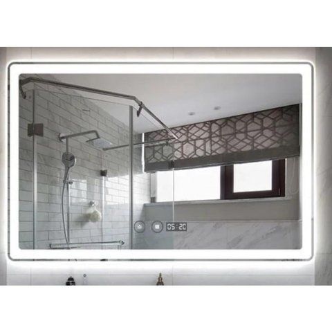 Зеркало DUSEL DE-M3051 75х120 / часами (DUSEL-264)