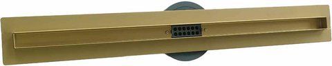 Трап для душа VBI FORT SLIM 100 BRUSHED GOLD (VBI-060210BG)