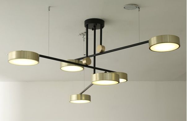 Люстра лофт світлодіодна 42W NW BK/G (BL-939С/6)