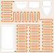 Нагрівальний мат двожильний EXTHERM ET ECO 180 - 0,5м&sup2; / 90Вт (ET ECO 050-180)