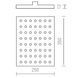 Верхній душ GRB HOKEI 350X250 мм, хром 058189