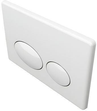 Клавіша змиву для унітазу KOLLER POOL ROUND / біла (ROUND WHITE)