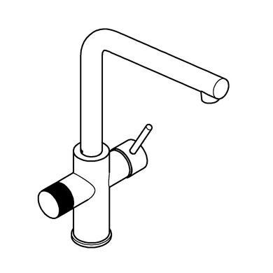 Смеситель для кухни GROHE BLUE PURE MINTA / для подачи технической и фильтрованной воды (30588000)