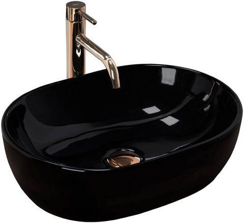 Раковина REA AMELIA 34.5х48 / черная (REA-U7411)