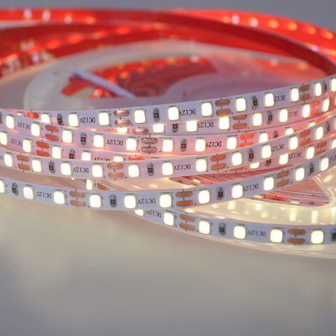 Світлодіодна стрічка негерметична нейтральний відтінок 12V 10W 2835 NW IP20 1M (BY-030/120)