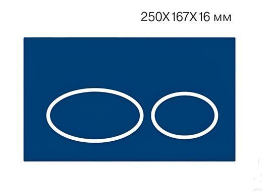 Клавіша змиву для унітазу KOLLER POOL ROUND / біла (ROUND WHITE)