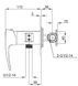 Смеситель для гигиенического душа KOER KB-23007-07 / графіт (KR5163)