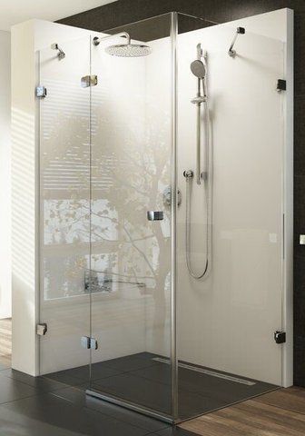 Душевая кабина RAVAK BRILLIANT BSDPS-110/80 L прямоугольная, левая 1100X800 мм H1950, профиль хром, стекло TRANSPARENT 0ULD4A00Z1